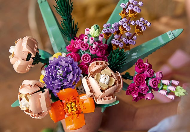LEGO FLOWER BOUQUET - FLOWER BOUQUET LEGO SET
